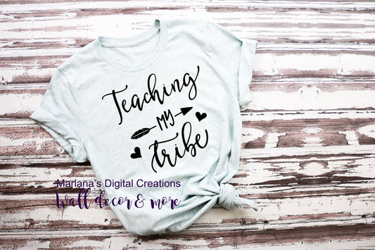 0352 Teaching My Tribe - Vinyl Print