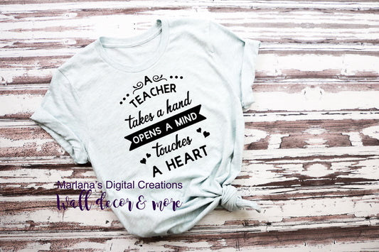 0496 A Teacher Takes A Hand - Vinyl Print