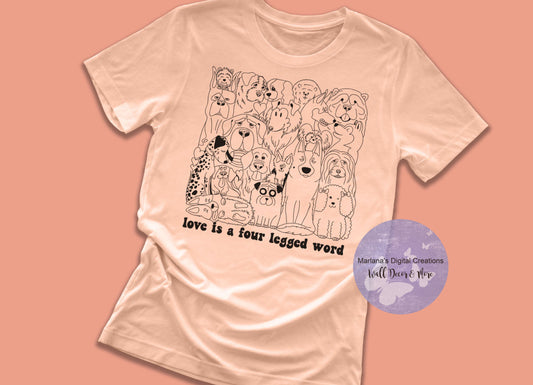 Love Is A Four Legged Word HMD - Screen Print