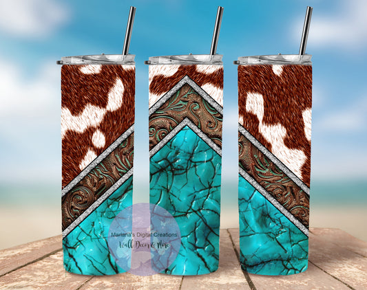 Cowhide 20oz Skinny Tumbler