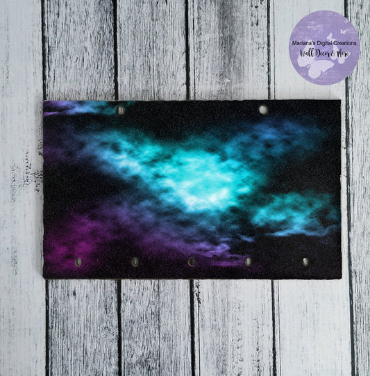 Blue Purple Nebula Key Rack