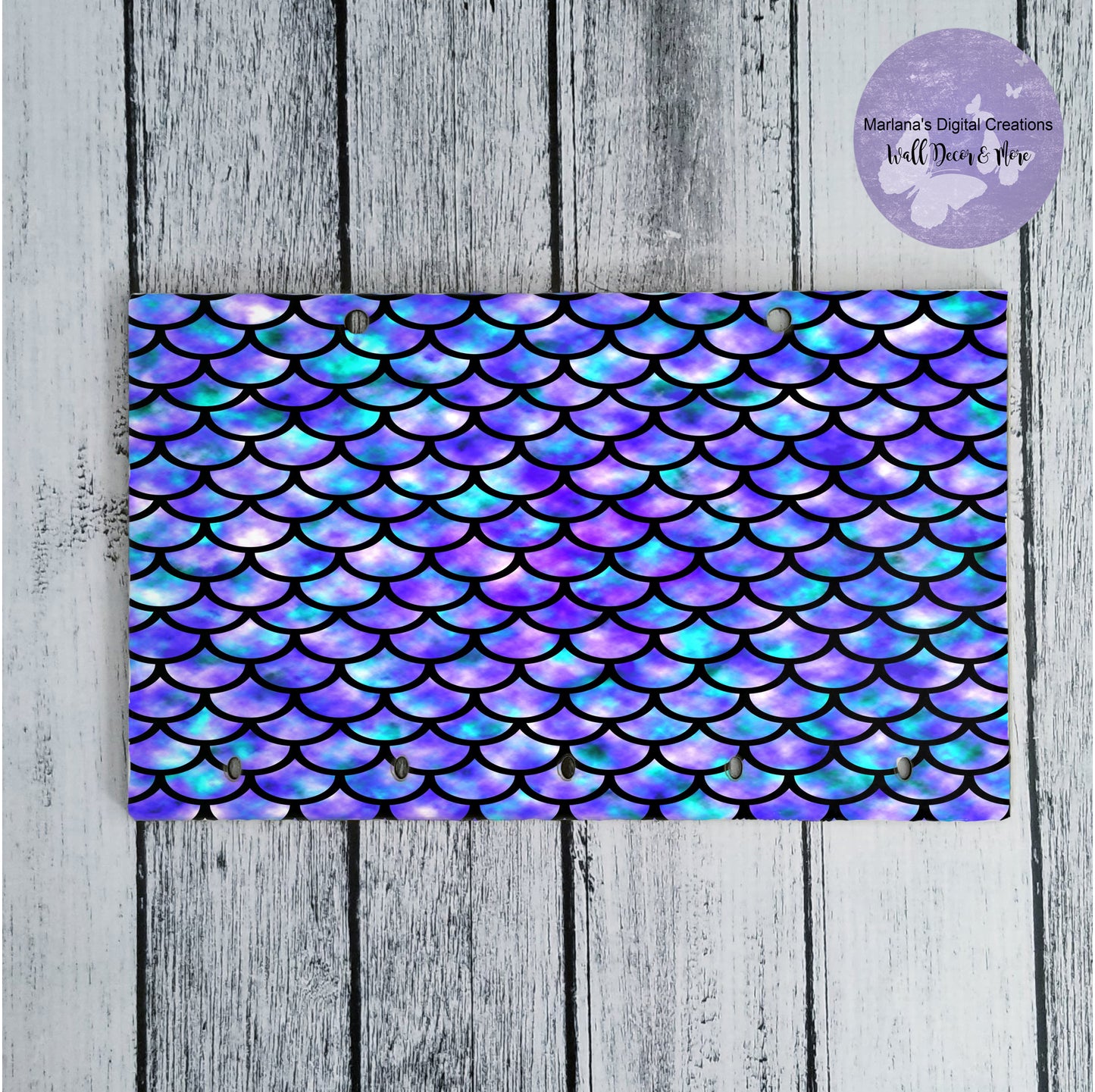 Purple Mermaid Scales Key Rack