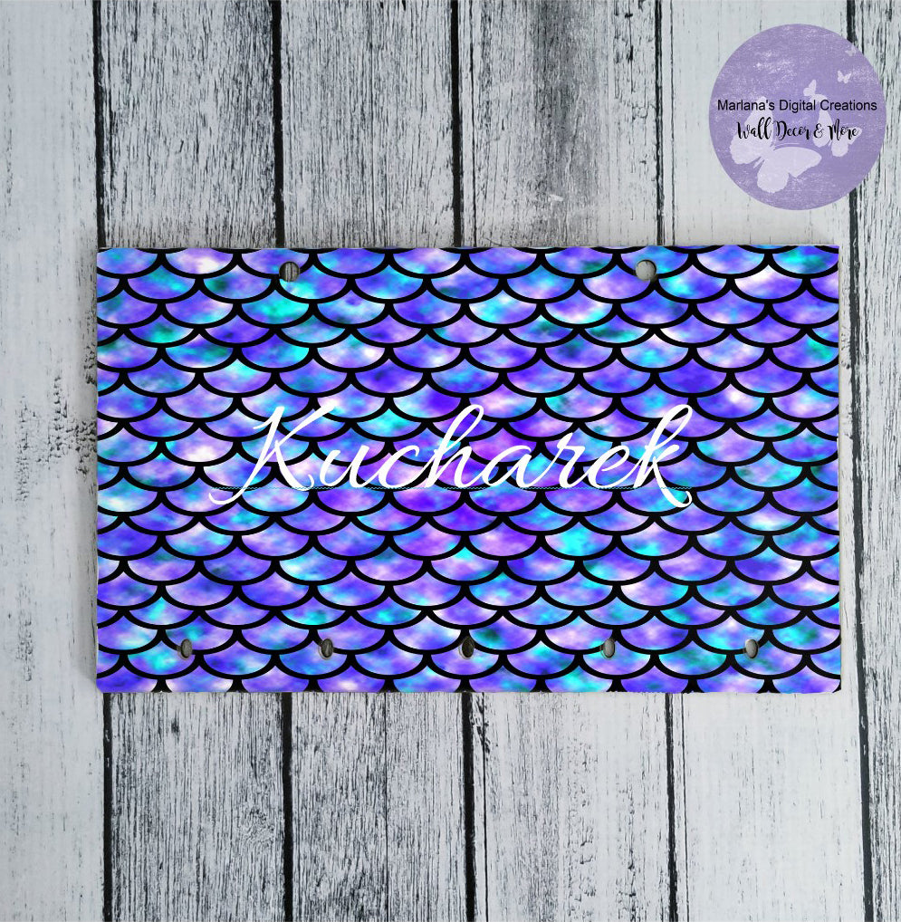 Purple Mermaid Scales Key Rack