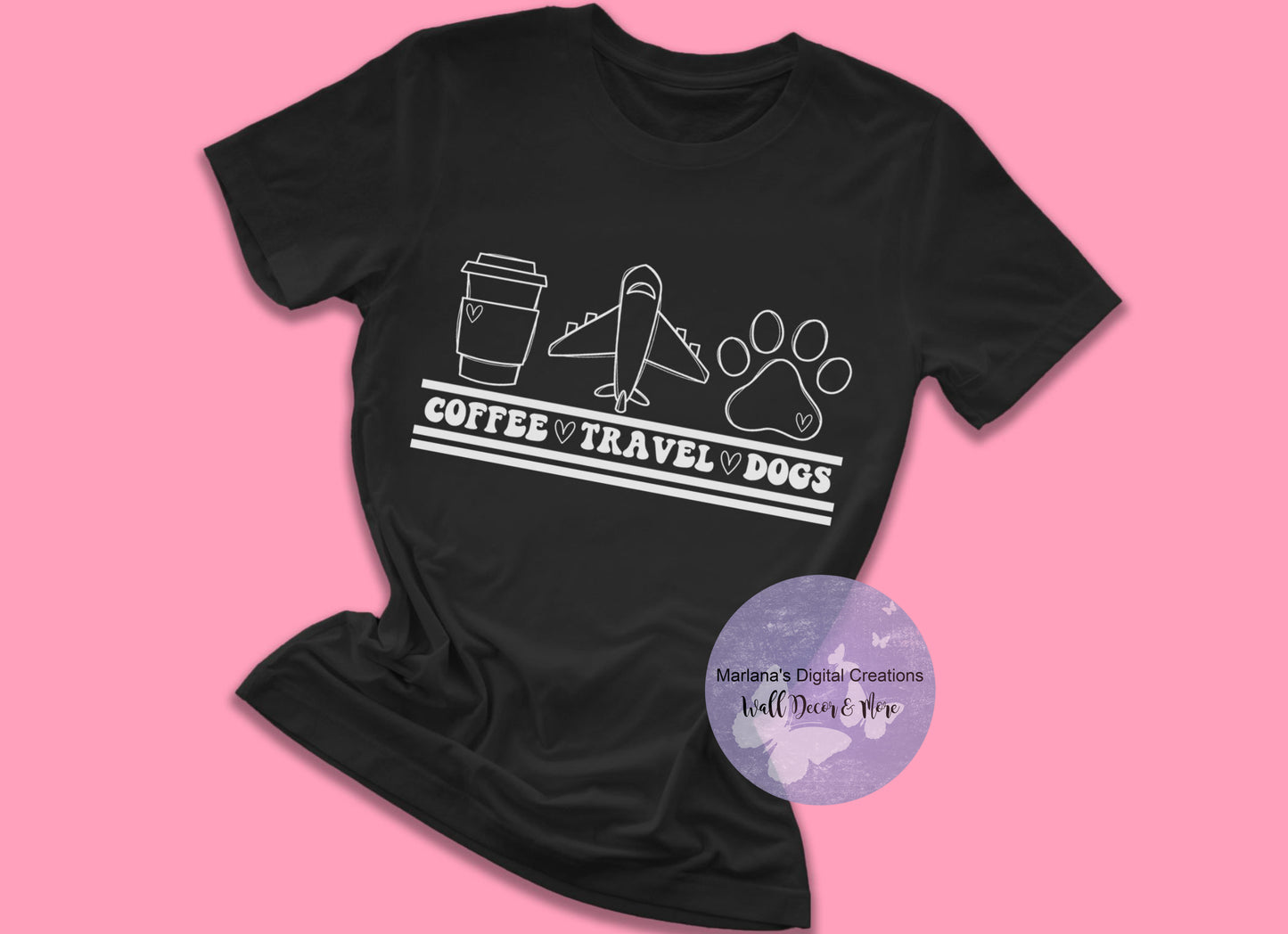 Coffee Travel Dogs HMD - Screen Print