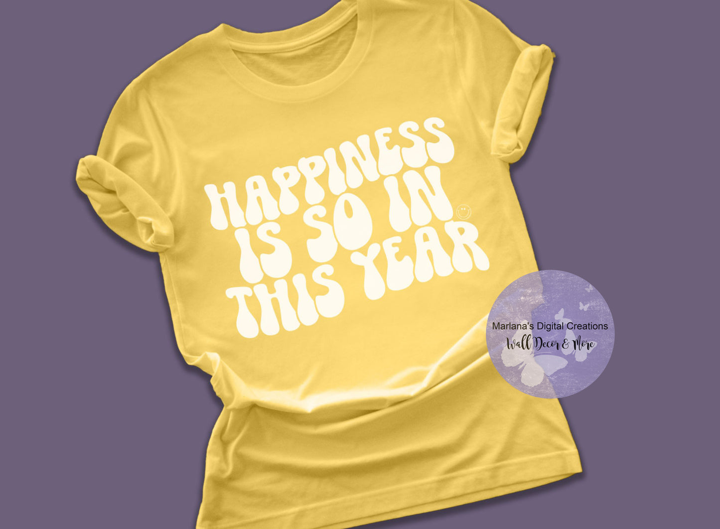 Happiness Is So In This Year HMD - Screen Print