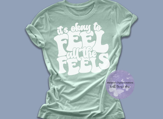 It's Okay To Feel All The Feels HMD - Screen Print