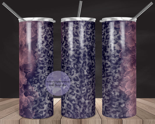 Cheetah Smoke 20oz Skinny Tumbler