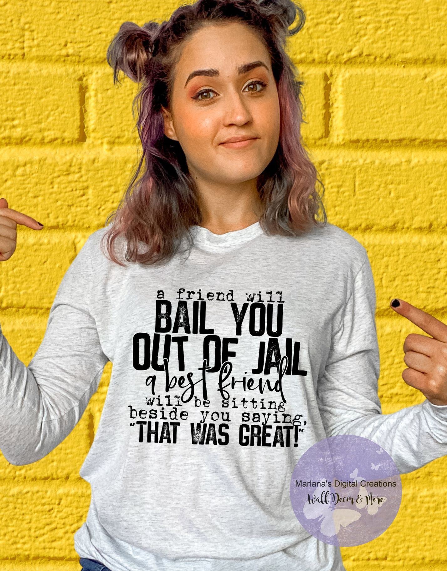 A Friend Will Bail You Out Of Jail HMD - Screen Print