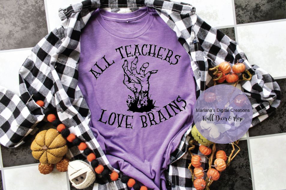 All Teachers Love Brains HMD - Screen Print