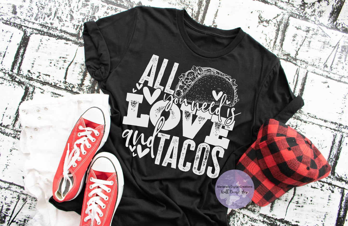 All You Need Is Love And Tacos HMD - Screen Print