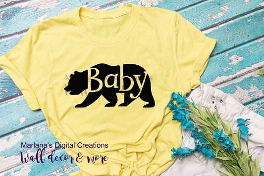 Baby Bear - Youth Vinyl Print