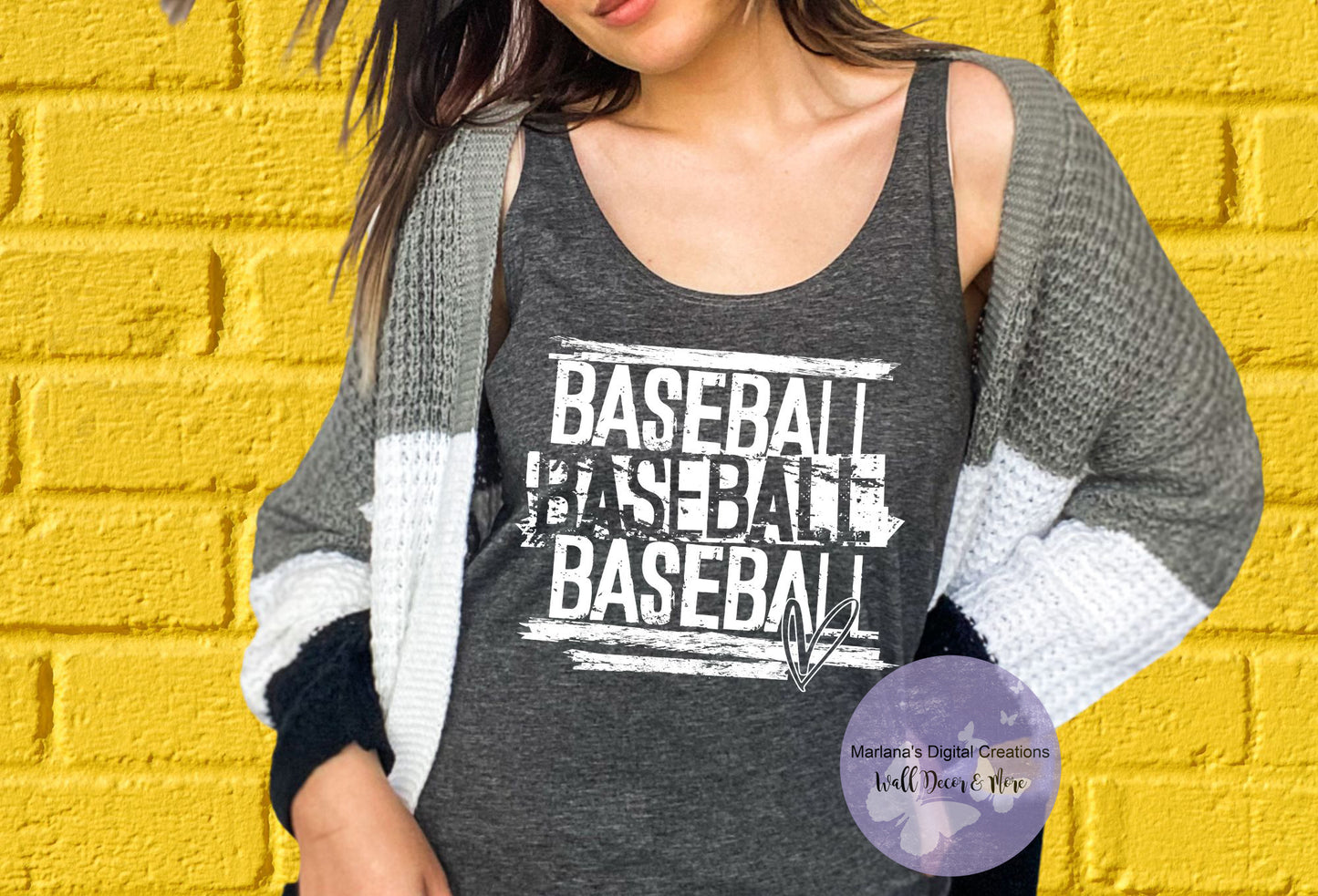 Baseball Grunge HMD - Screen Print