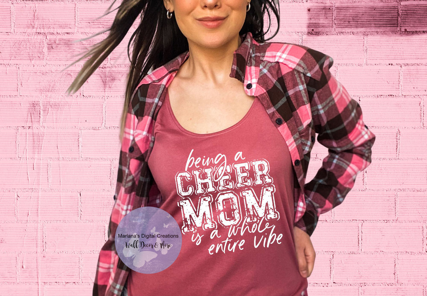 Being A Cheer Mom Is A Whole Entire Vibe HMD - Screen Print