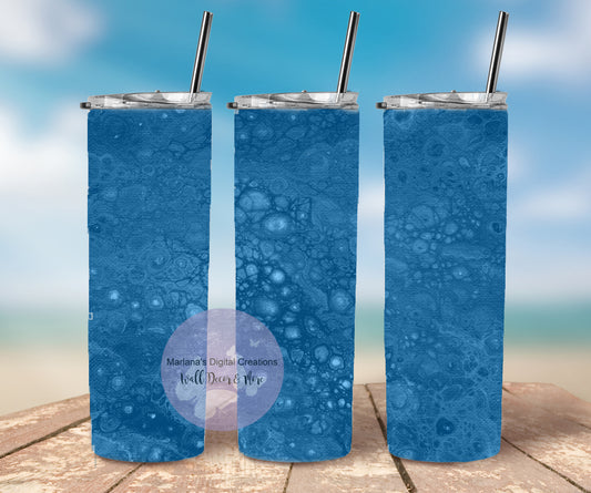 Blue Fluid 20oz Skinny Tumbler