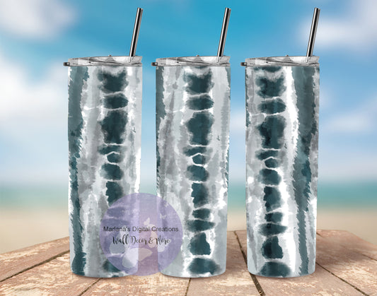 Blue Tones Strips 20oz Skinny Tumbler