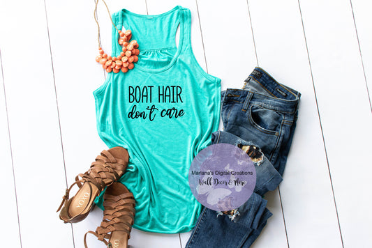 Boat Hair Don't Care - Vinyl Print