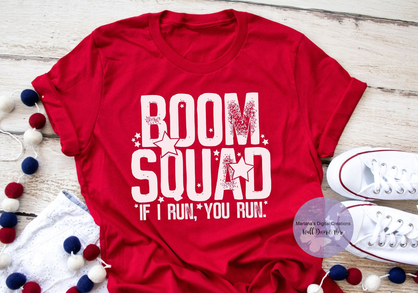 Boom Squad If I Run You Run HMD - Screen Print