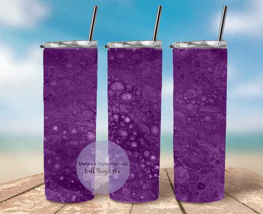 Bright Purple Fluid 20oz Skinny Tumbler