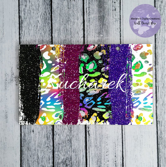 Brush Strokes Rainbow Animal Print 4 Key Rack