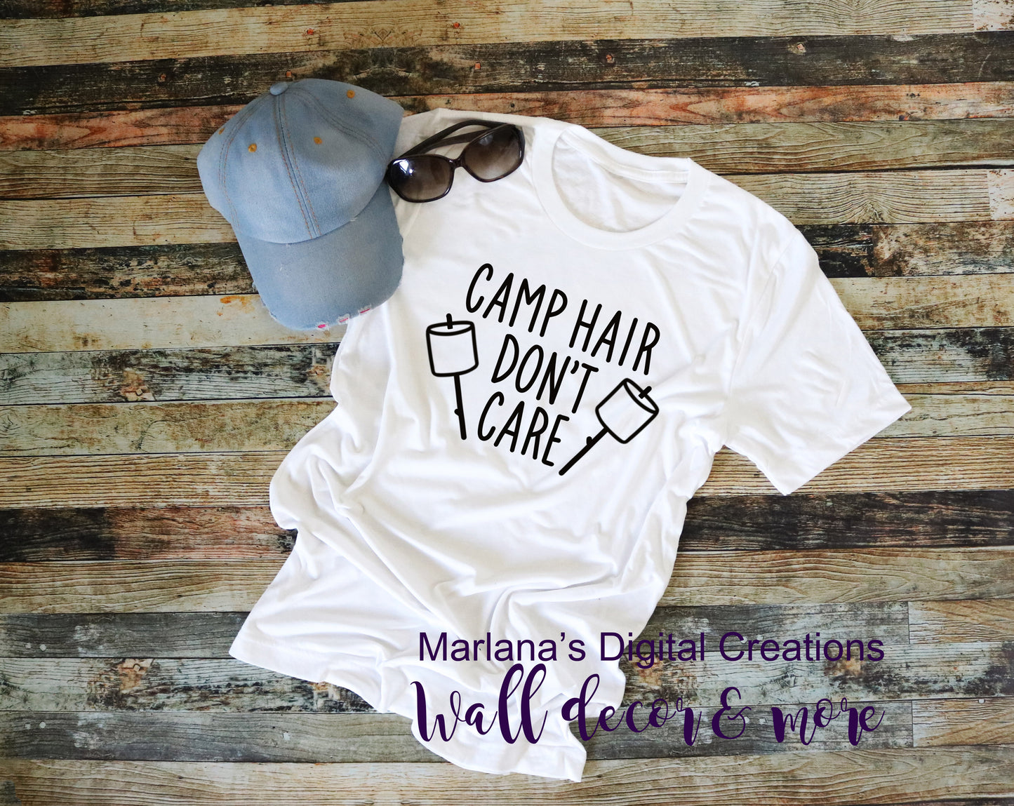 Camp Hair Don't Care - Vinyl Print