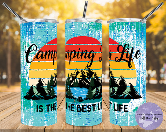 Camping Life Is The Best Life 20oz Skinny Tumbler