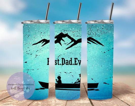 Canoe Dad Best Dad Ever 20oz Skinny Tumbler