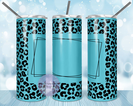 Cheetah Blue 20oz Skinny Tumbler