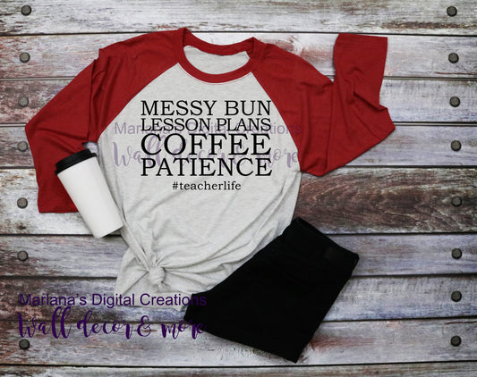 Coffee Patience Teacher - Vinyl Print