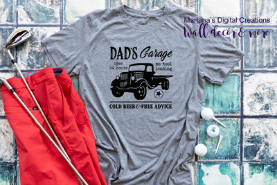 Dads Garage 2 - Vinyl Print