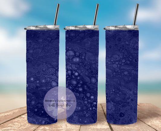 Deep Blue Fluid 20oz Skinny Tumbler