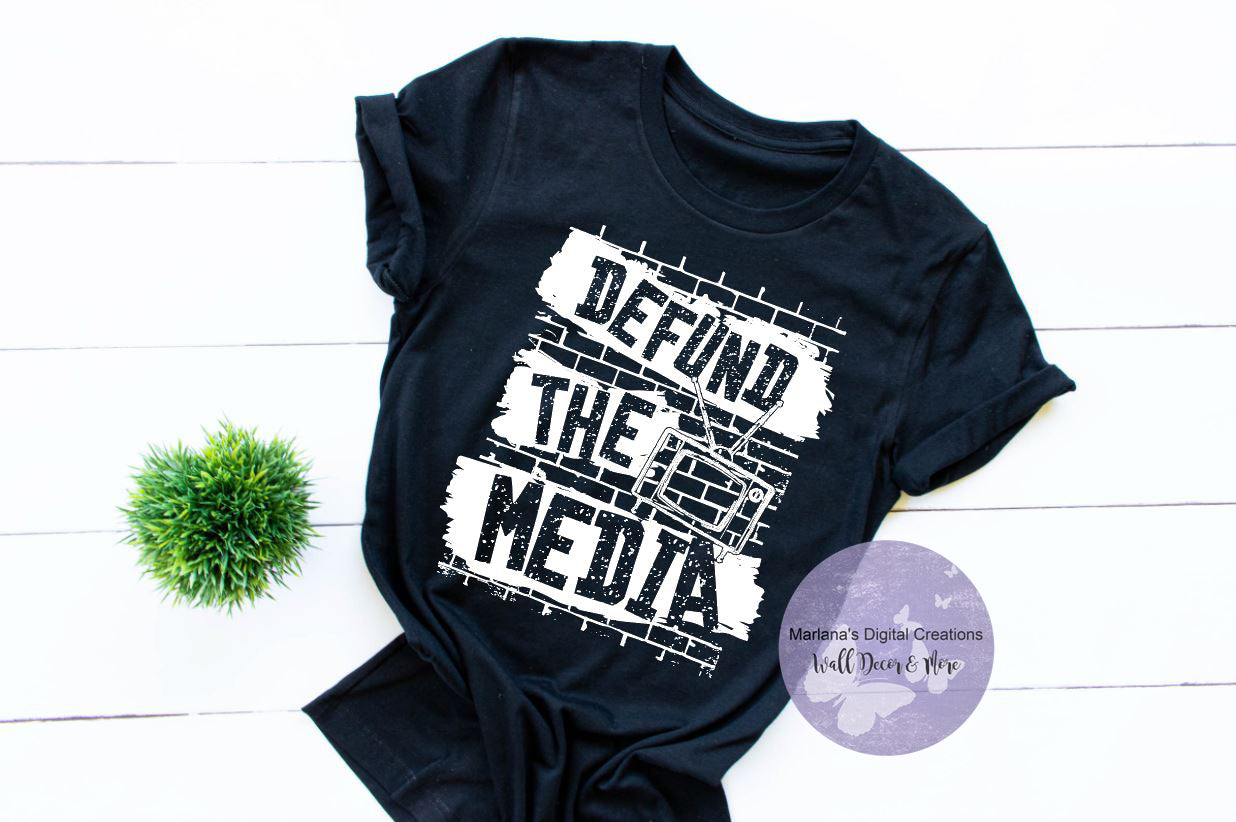 Defund The Media - Screen Print