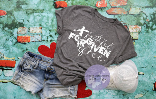 Faithful Forgiven Free - Screen Print