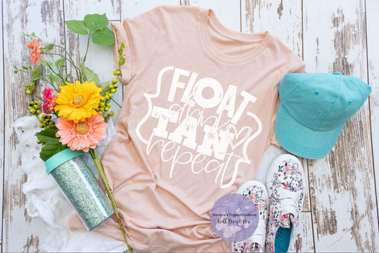 Float Drink Tan - Screen Print