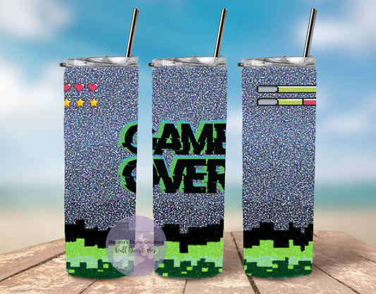 Game Over 20oz Skinny Tumbler