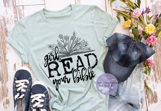 Girl Read Your Bible HMD - Screen Print