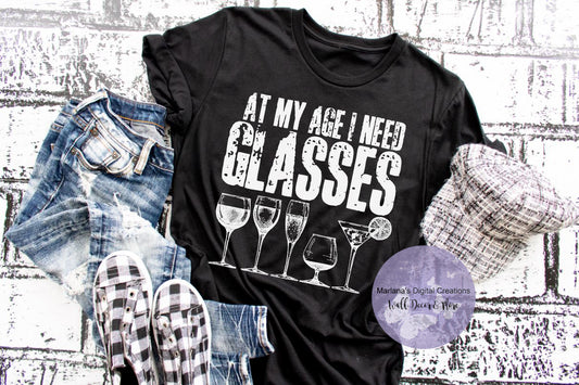 At My Age I Need Glasses HMD - Screen Print