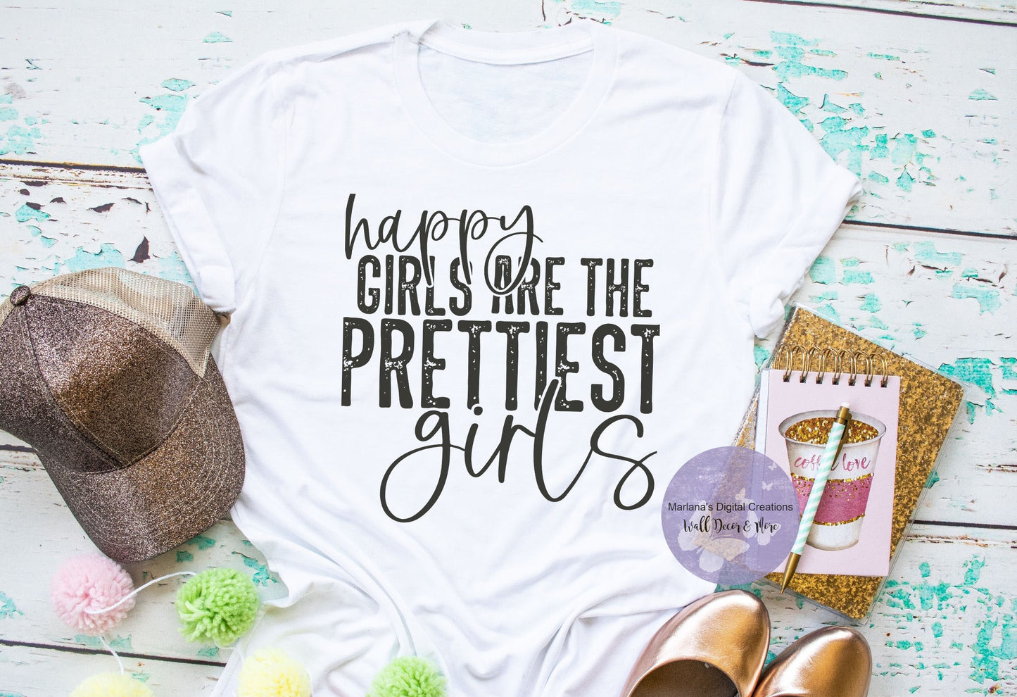 Happy Girls Are The Prettiest Girls HMD - Screen Print