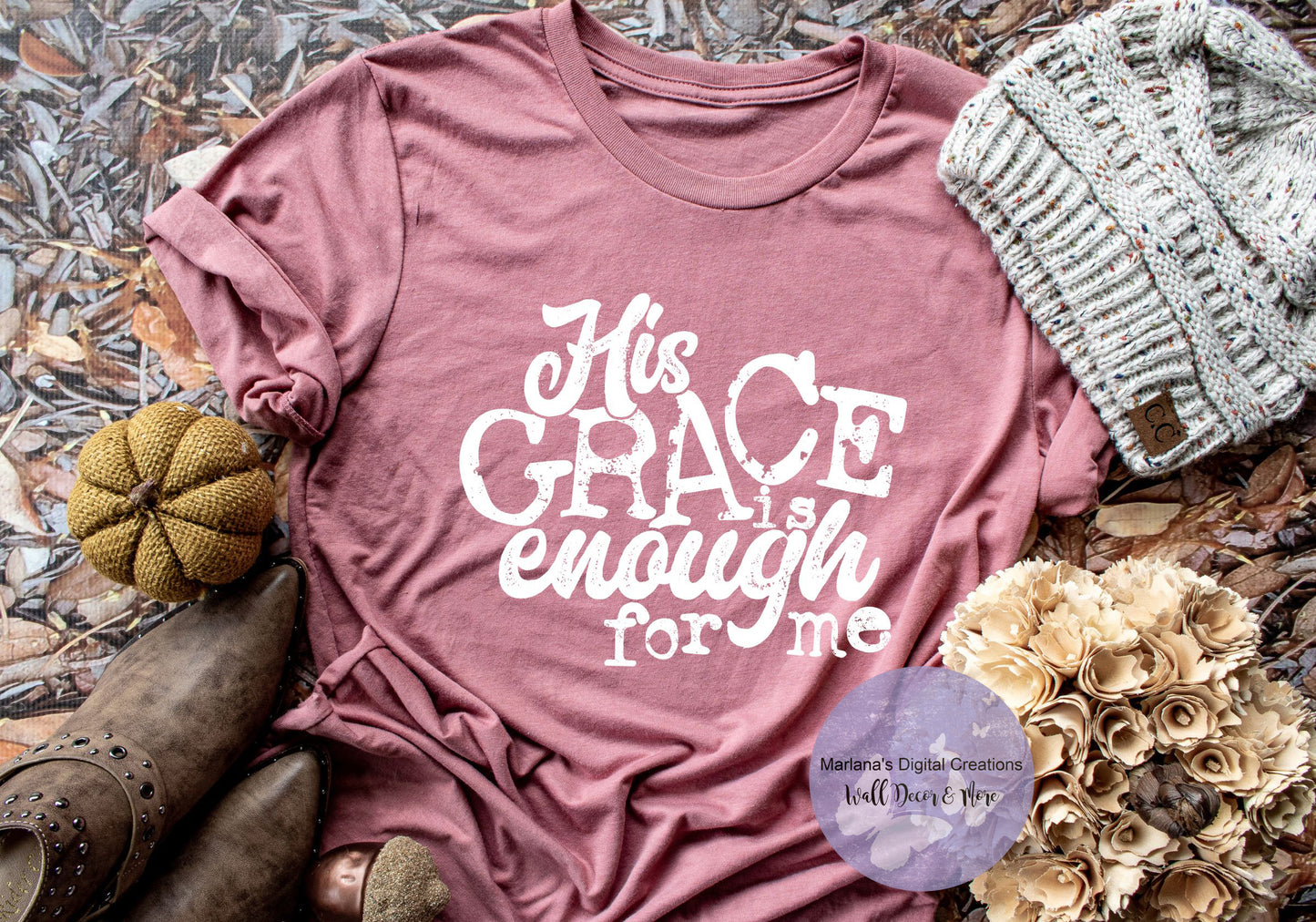 His Grace Is Enough For Me HMD - Screen Print