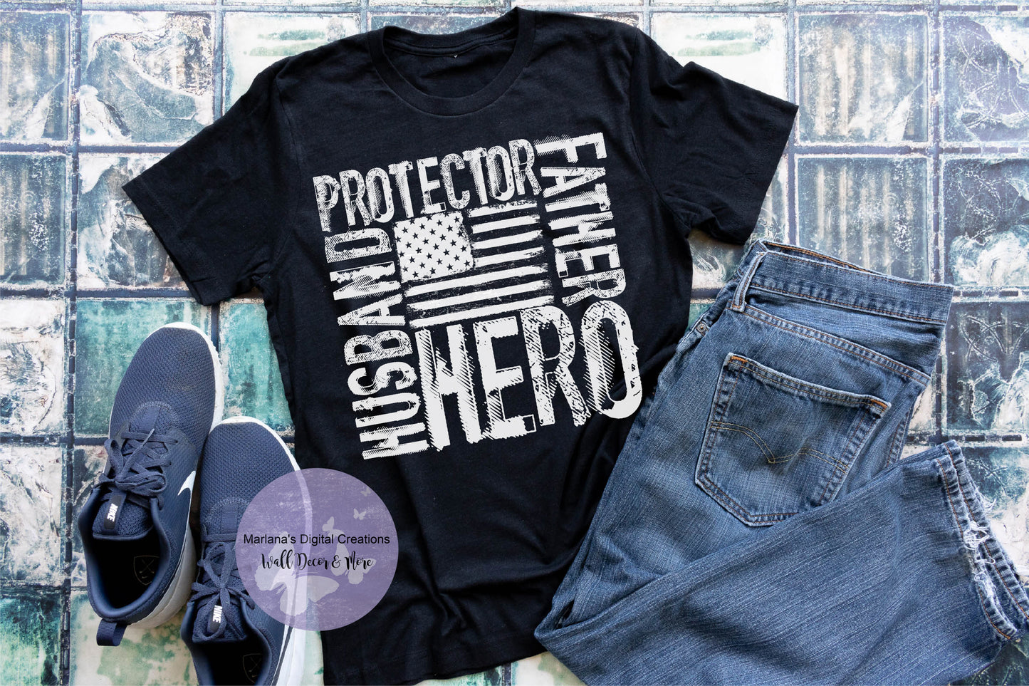 Husband Protector Father Hero HMD - Screen Print