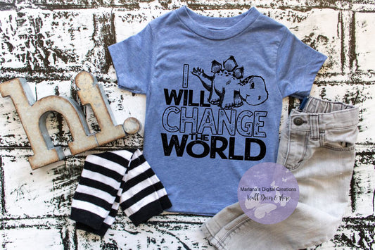 I Will Change The World HMD - Youth Screen Print