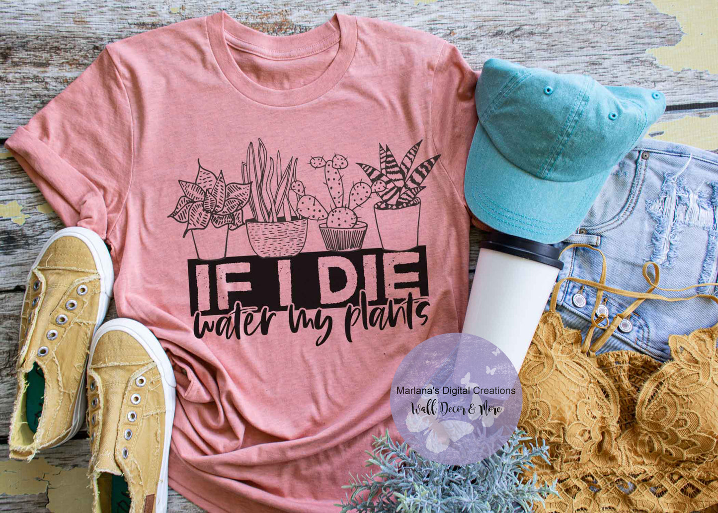 If I Die Water My Plants HMD - Screen Prints