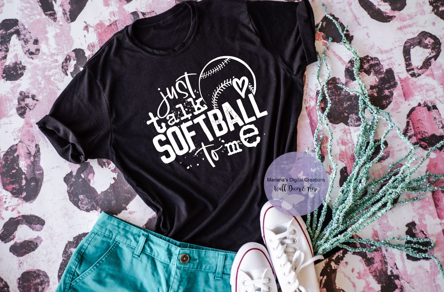 Just Talk Softball To Me HMD - Screen Print