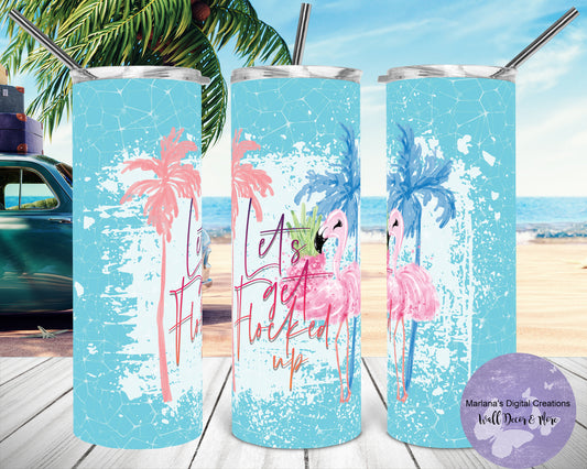 Let's Get Flocked 20oz Skinny Tumbler