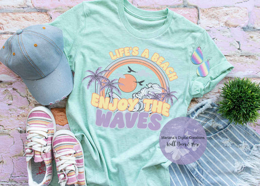 Life's A Beach Enjoy The Waves HMD - Screen Print