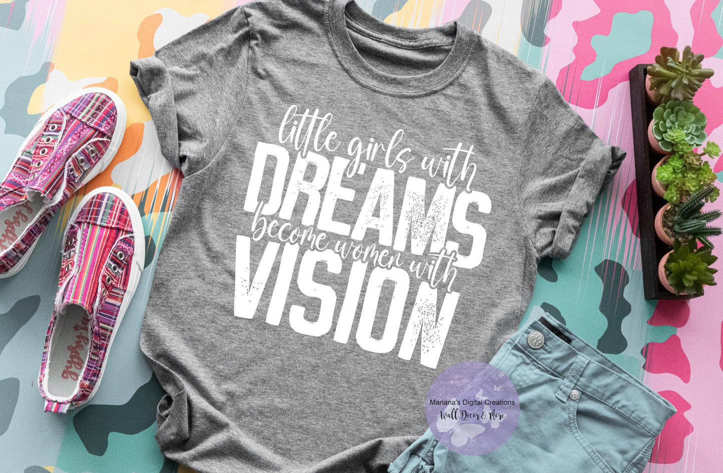 Little Girls With Dreams Become Women With Vision HMD - Screen Print