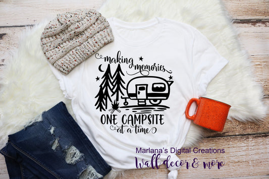 Making Memories Campsite - Vinyl Print