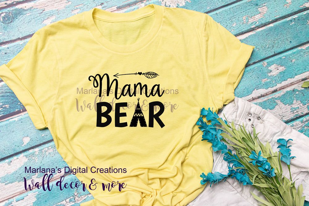 Mama Bear-09 - Vinyl Print