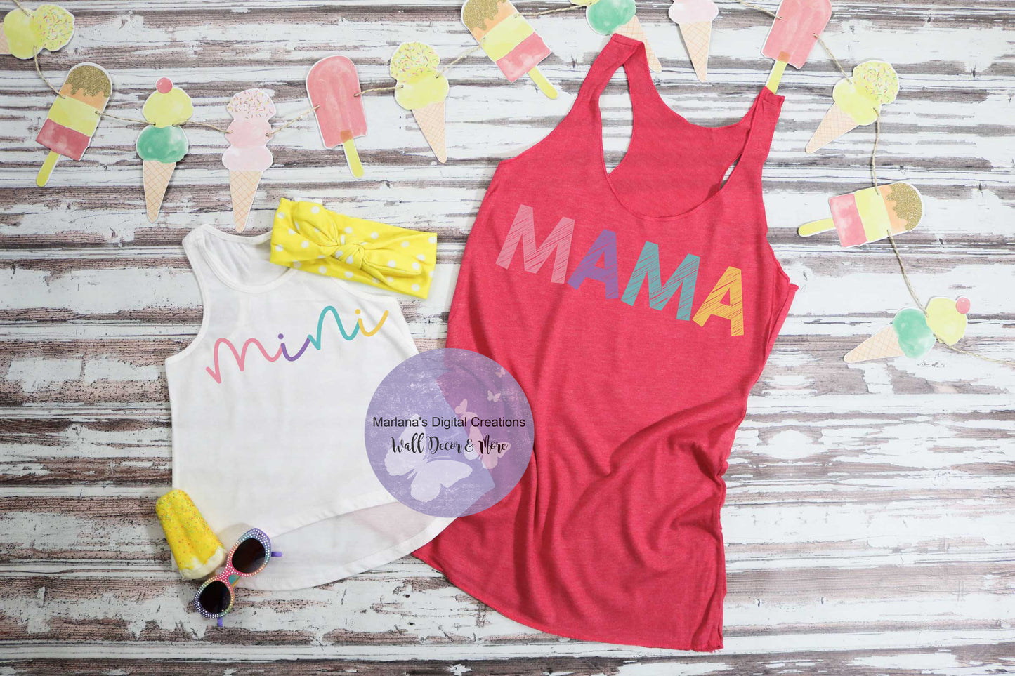 Mama Multicolor HMD - Screen Print
