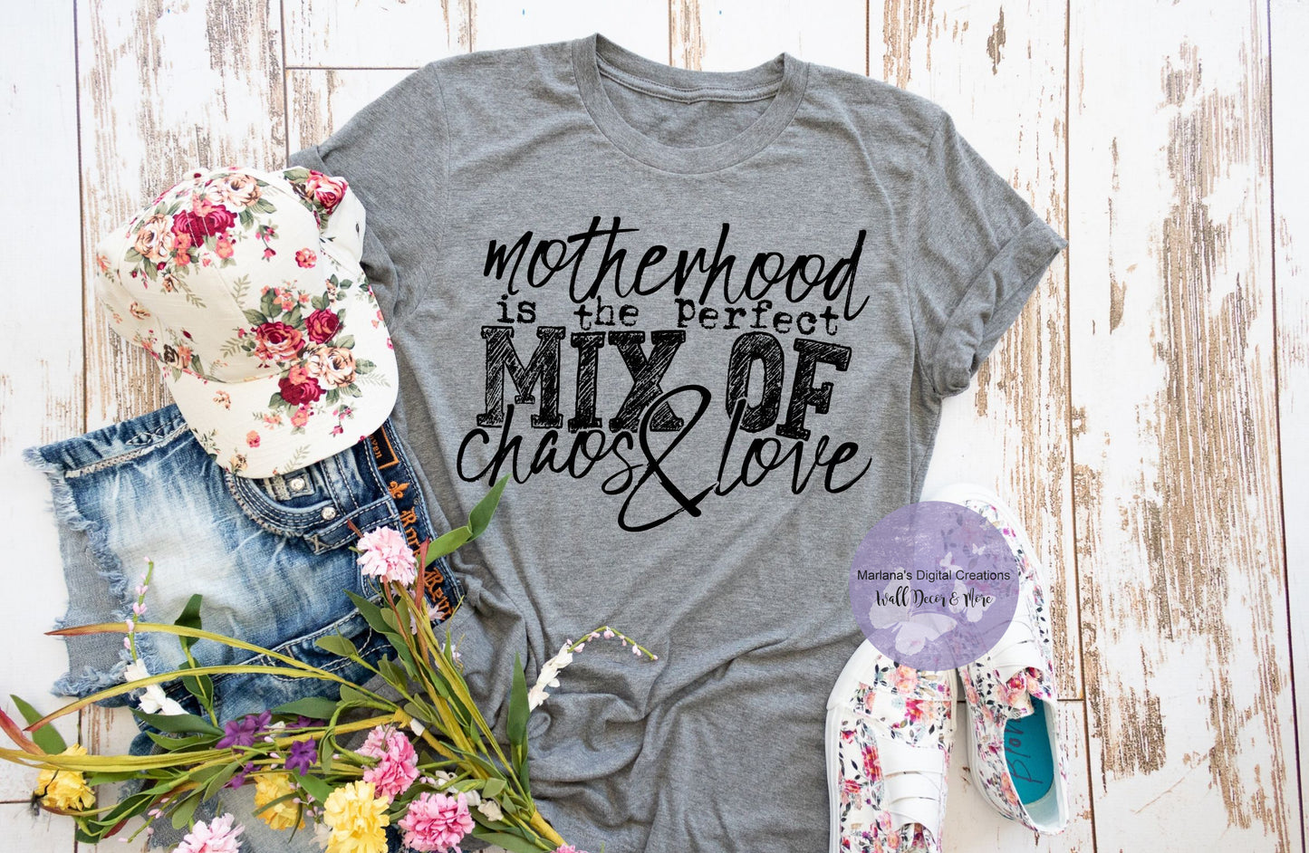 Motherhood Is the Perfect Mix Of Chaos & Love HMD - Screen Print