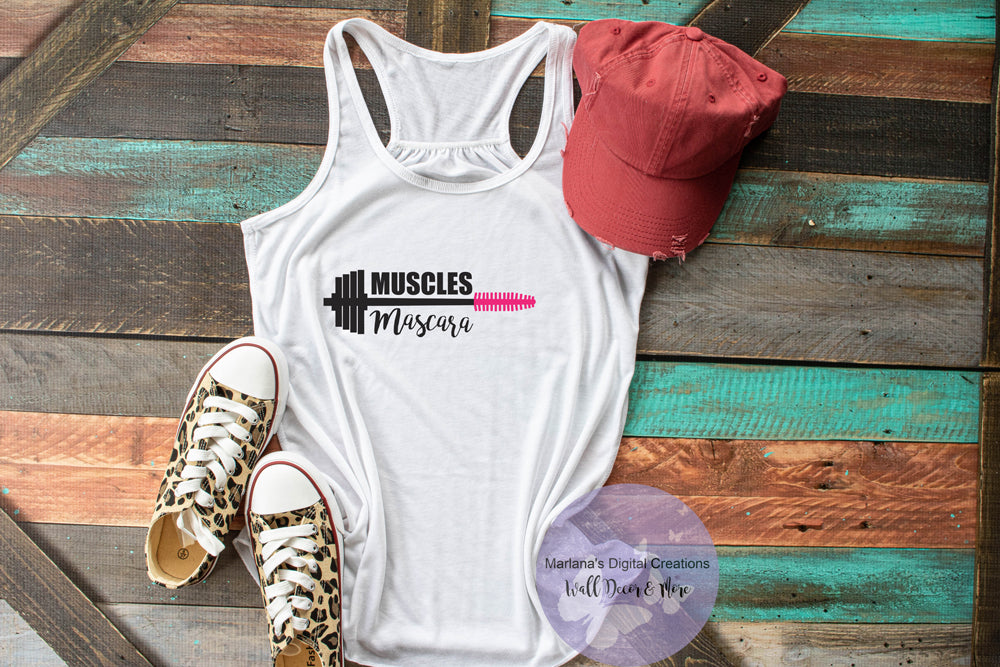 Muscles and Mascara - Vinyl Print